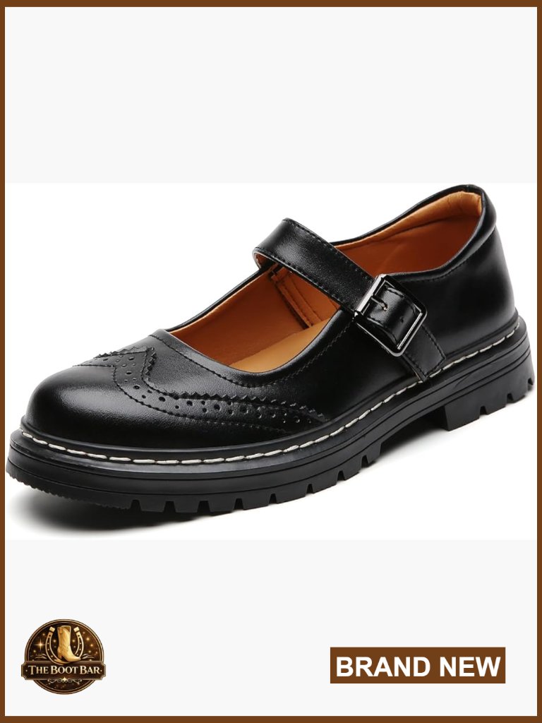 Women Platform Mary Jane Oxfords Non-Slip Memory Foam Comfort
